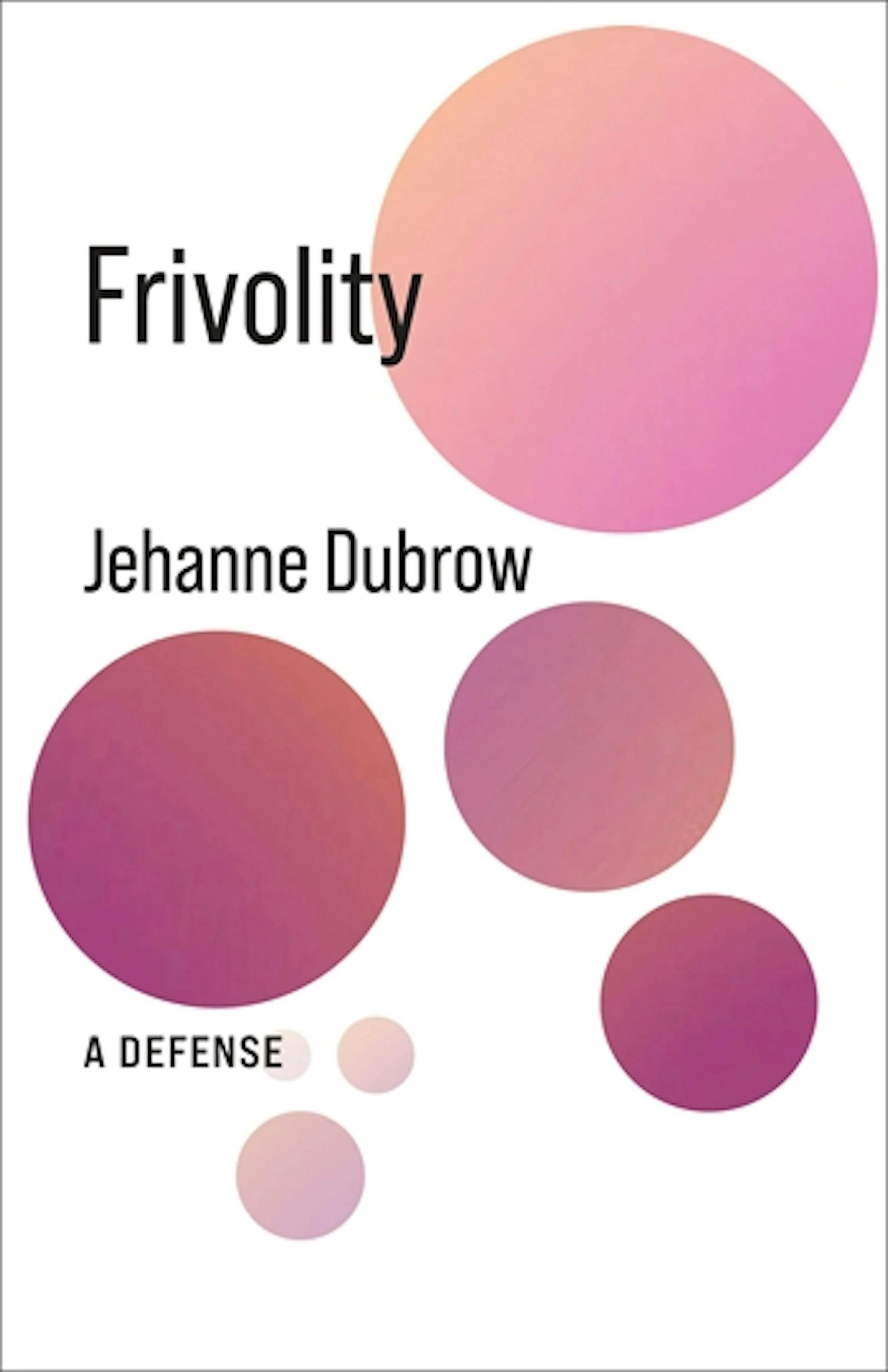 『Frivolity: A Defense』書影