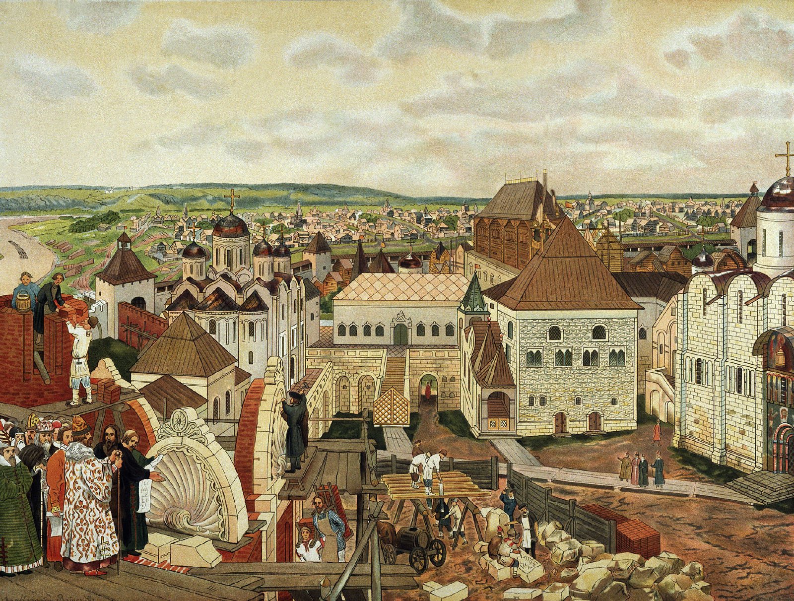Apollinary Vasnetsov, “In the Moscow Kremlin”