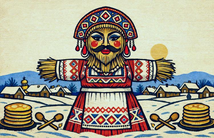 Мужик-Масленица — старая традиция «наряженного бабою мужика»