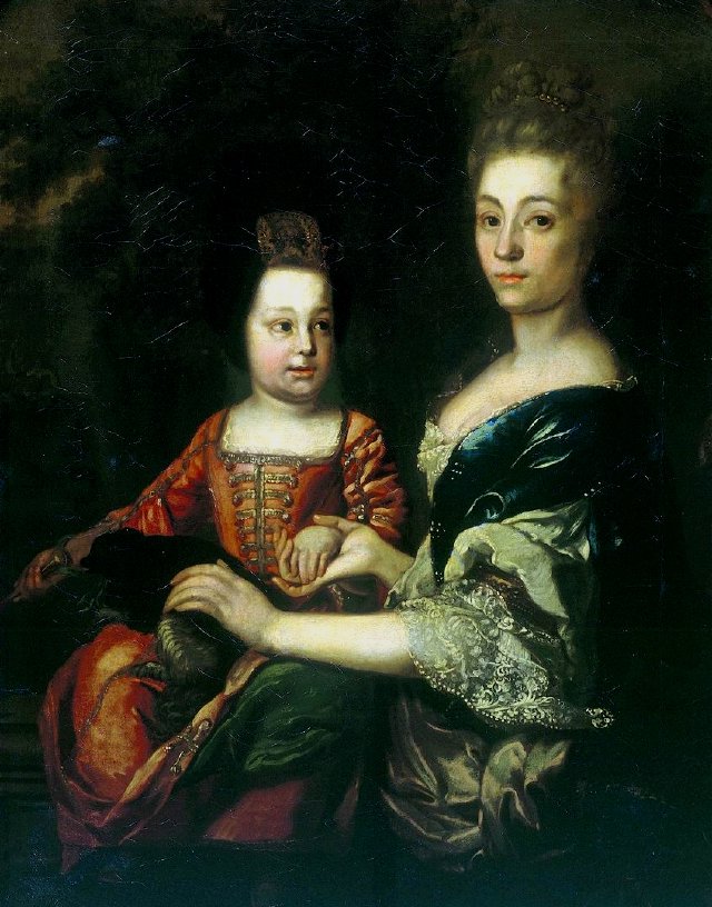 Неизвестный автор, «Император Иоанн Антонович ребёнком с фрейлиной Юлианой фон Менгден»