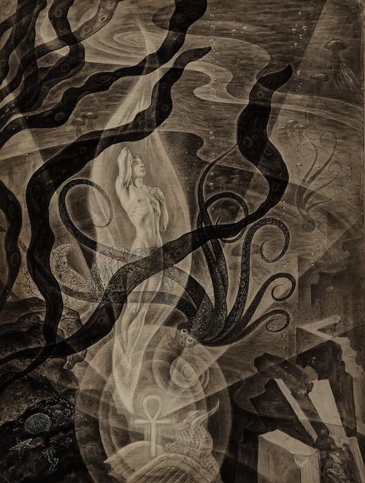 Андрей Авинов. Иллюстрация для «Гибели Атлантиды»