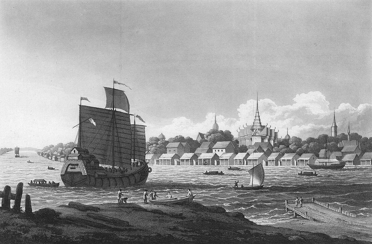 View of Bangkok, John Heaviside Clark, 1828