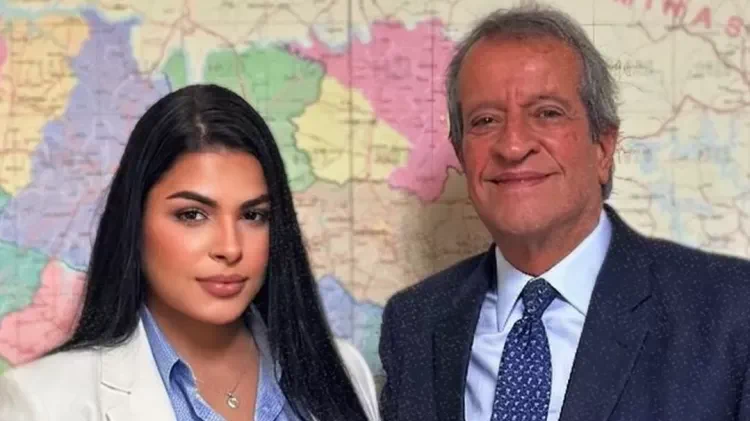 Sophia Barclay i przewodniczący PL Valdemar Costa Neto. Zdjęcie: Reprodução/Instagram