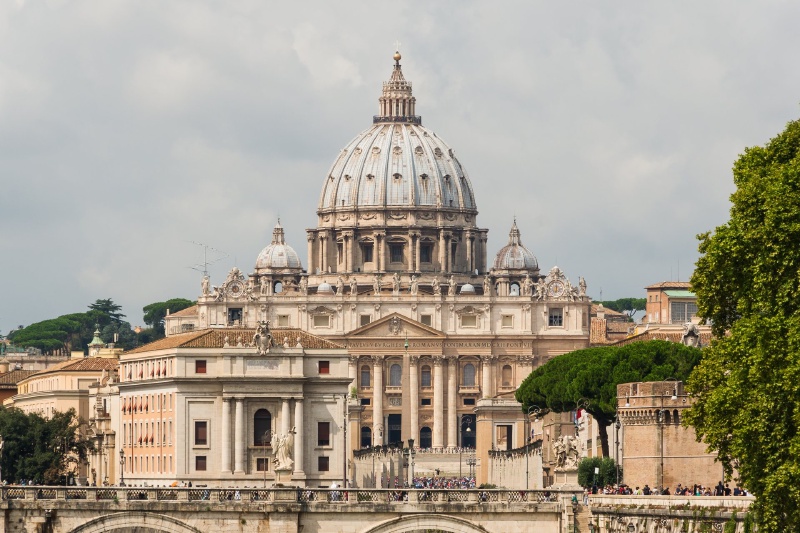 Facade of St. Peter's Basilica in the Vatican