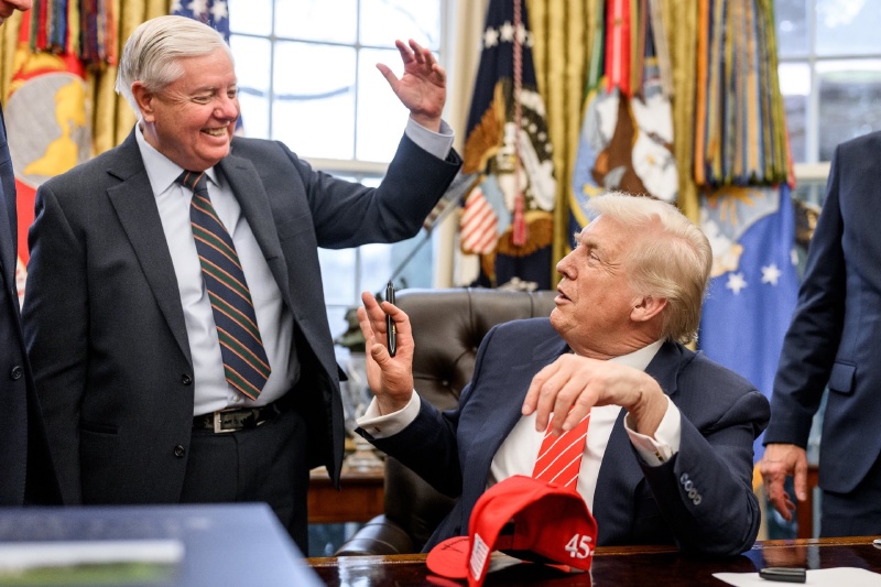 Lindsey Graham with Donald Trump, 2026. Photo: Wikimedia Commons