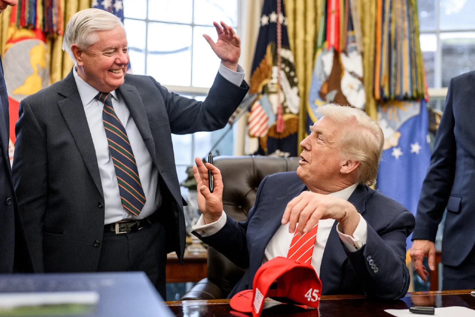 Lindsey Graham with Donald Trump, 2026. Photo: Wikimedia Commons