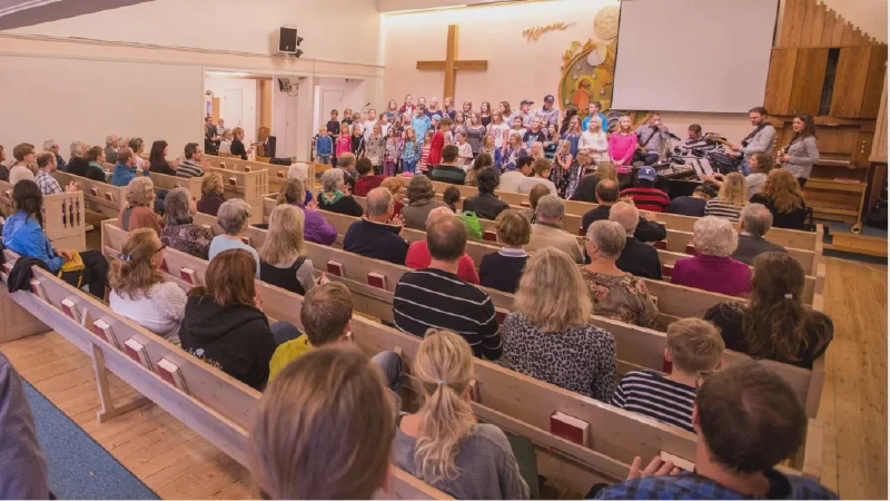 Chiesa della comunità EFS di Östersund, nella Svezia centro-settentrionale. Foto: efsostersund.se