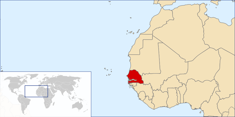Mapa de Senegal