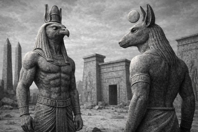 L'homosexualité divine dans le mythe égyptien ancien d'Horus et Seth