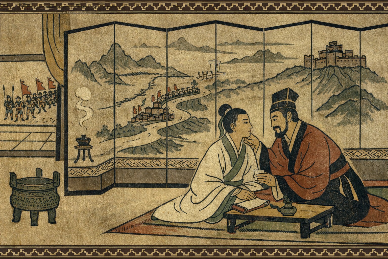 Como o duque Xian de Jin enviou um belo jovem a outro soberano para enfraquecer a sua corte e depois conquistar o seu país