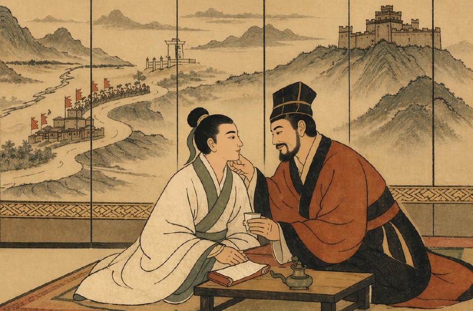 Как князь Сянь-гун послал красивого юношу к другому правителю, чтобы ослабить его двор и затем завоевать его страну