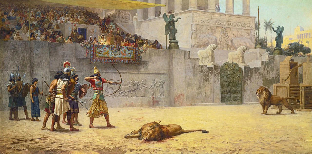 Frederick Arthur Bridgman. “The Diversion of an Assyrian King.” 1878.