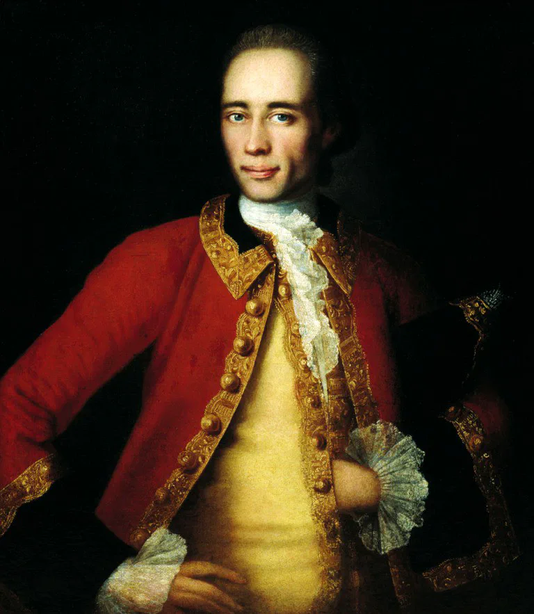Ivan Jakovlevič Višnjakov, “Ritratto di Matvej Semënovič Begičev”, 1757. Un tipico ritratto maschile della metà del XVIII secolo
