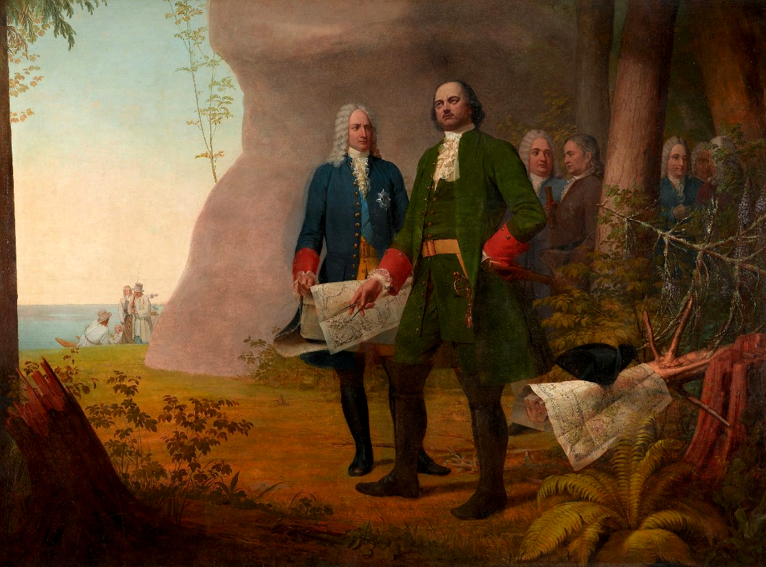 Alexei Wenezianow, „Peter der Große. Die Gründung von Sankt Petersburg“ [mit Menschikow]