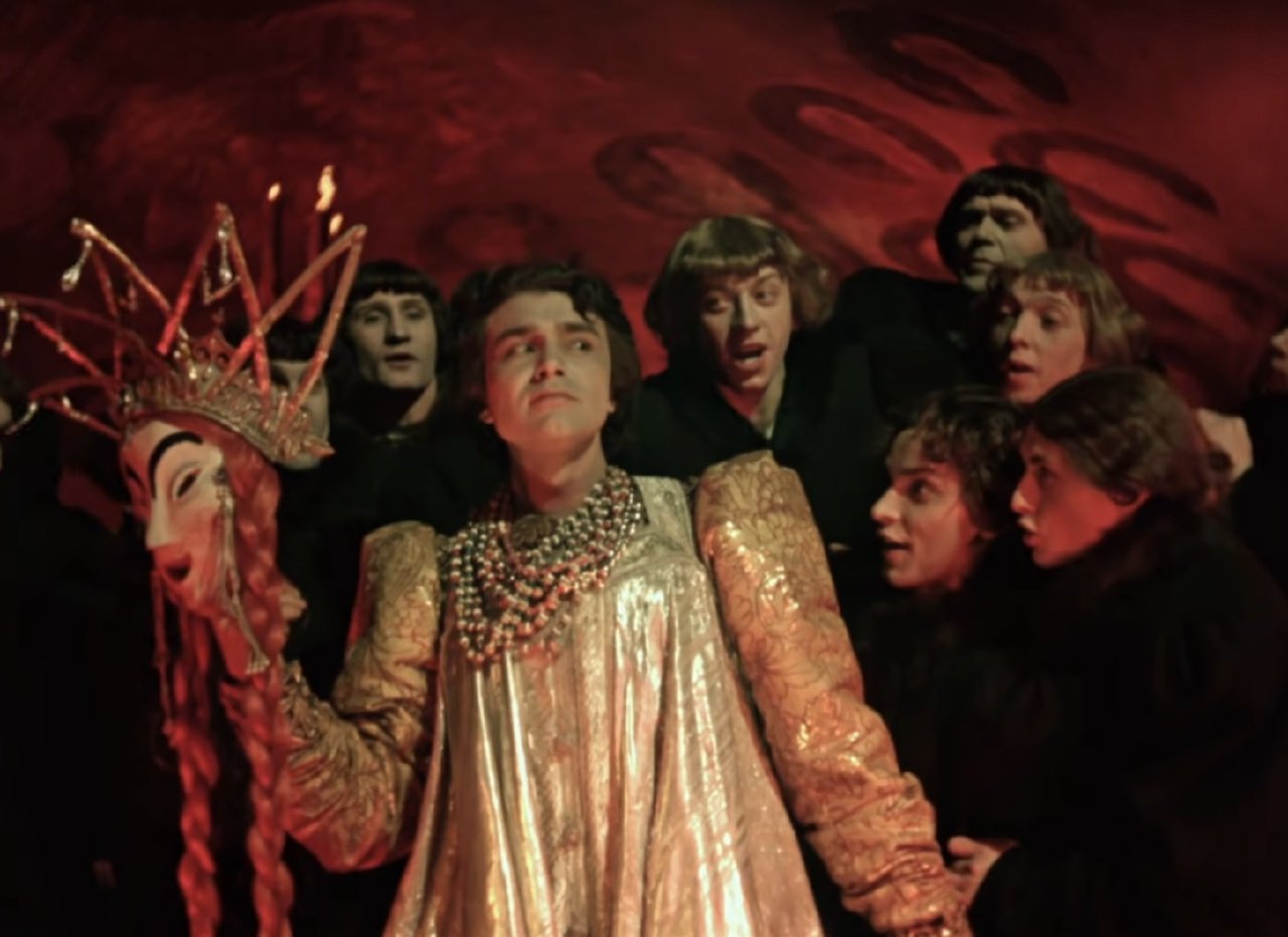 Fiódor Basmánov dançando, do filme de Eisenstein «Ivan, o Terrível»