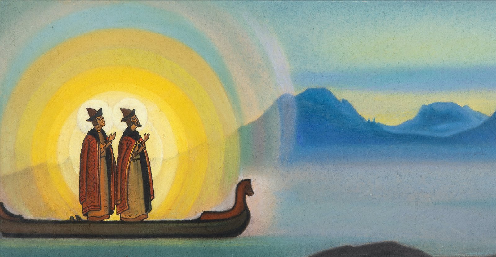 Nikolai Konstantínovitch Roerich. “Bóris e Gleb.” 1942