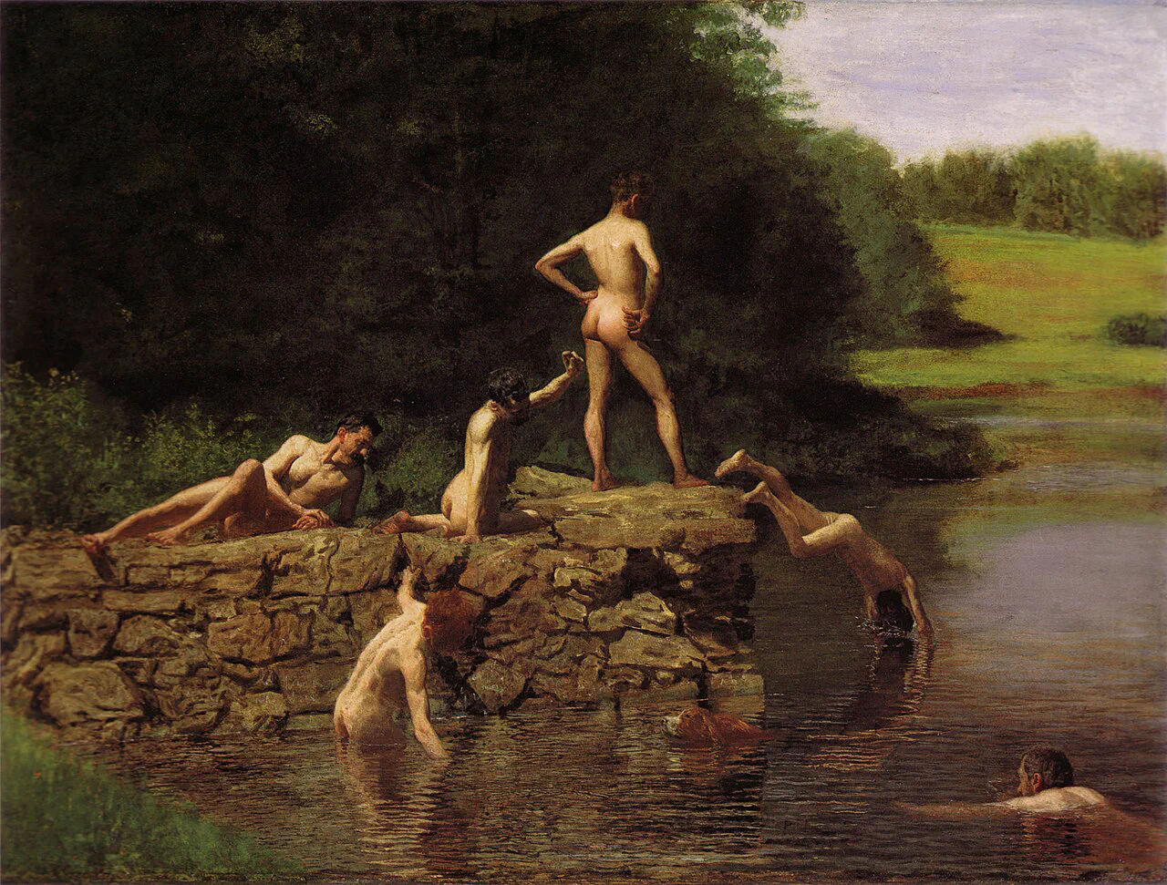 «The Swimming Hole», Thomas Eakins, 1884–1885