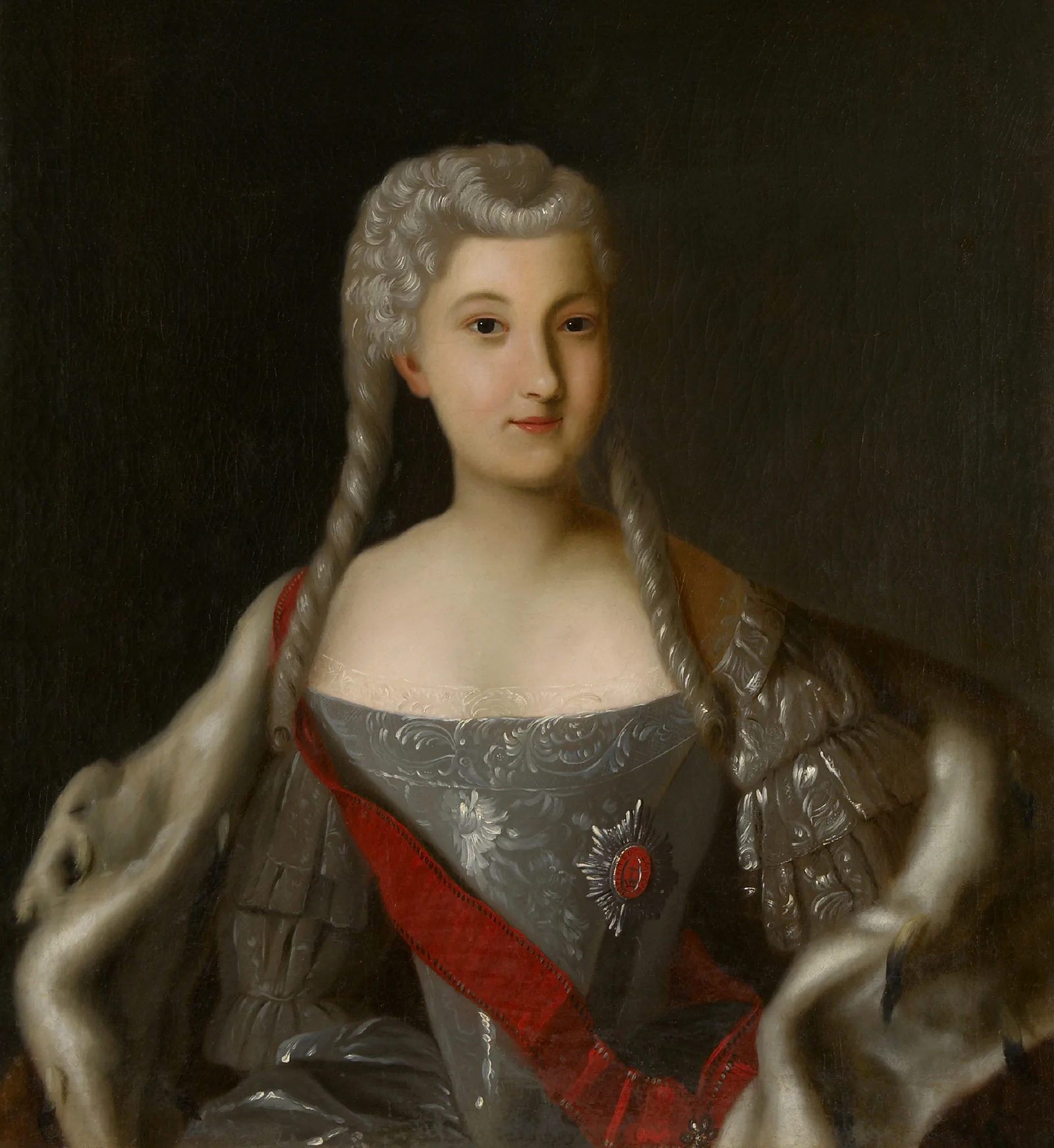 Retrato de Ana Leopoldovna. Artista desconocido, siglo XVIII.