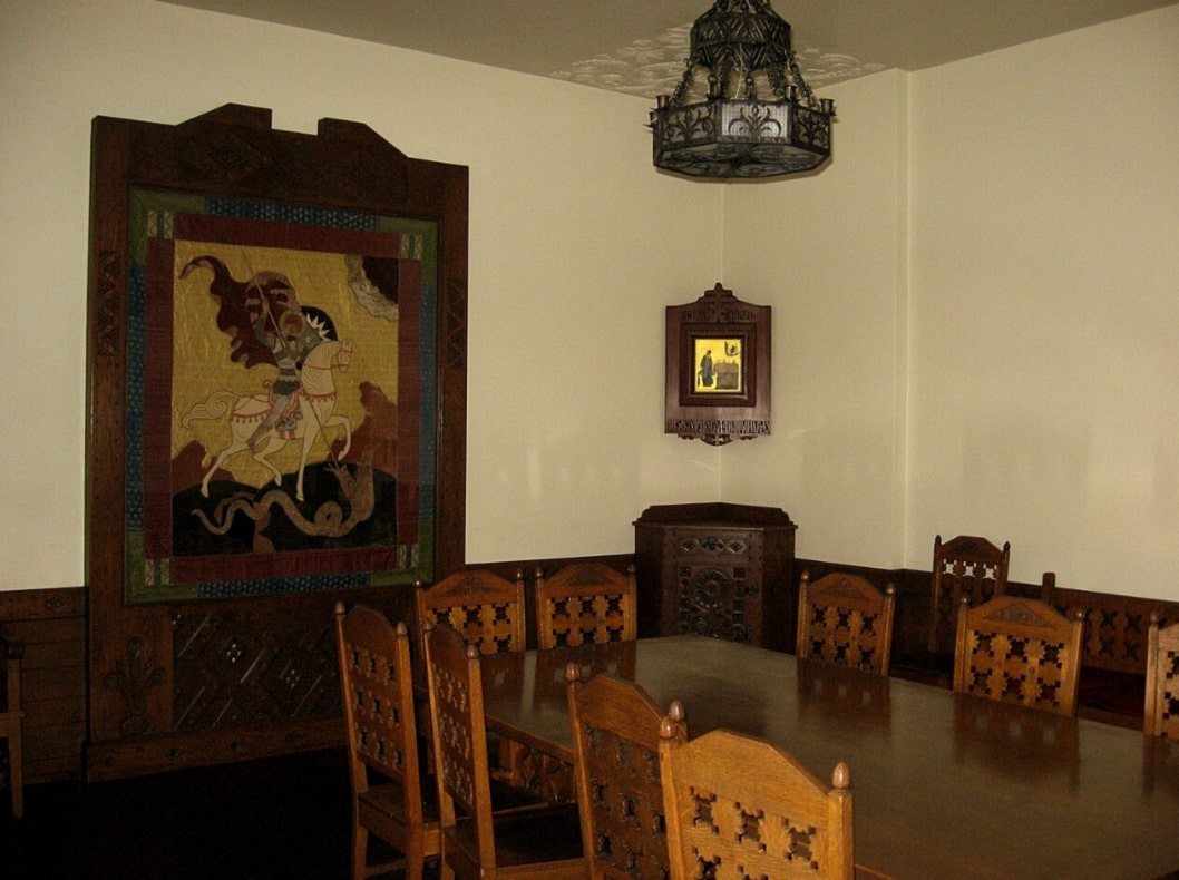 La Sala Rusa entre las Nationality Rooms de la Cathedral of Learning de la Universidad de Pittsburgh