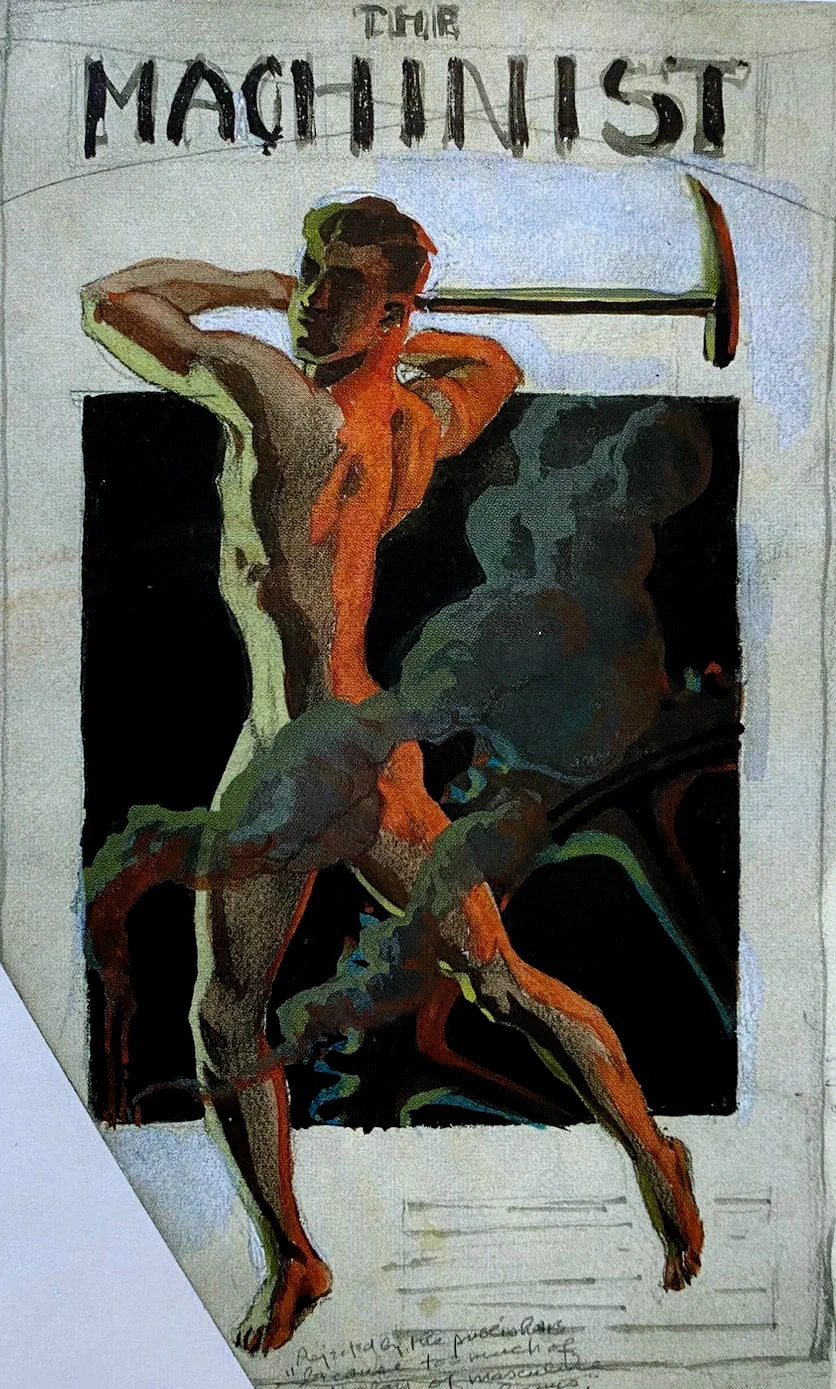 Andrej Awinoff. Cover für die Zeitschrift „The Machinist“
