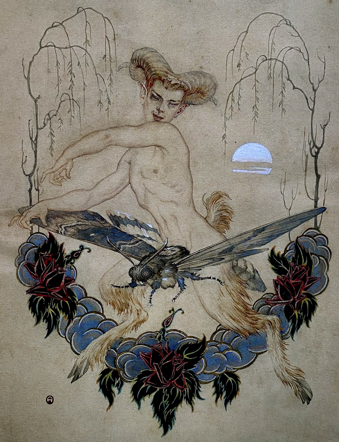 Andréi Avinoff. «Nijinski como Fauno». 1918