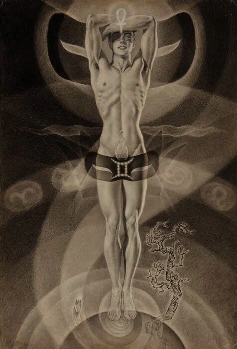 Andrej Awinoff. Illustration für „Der Untergang von Atlantis“