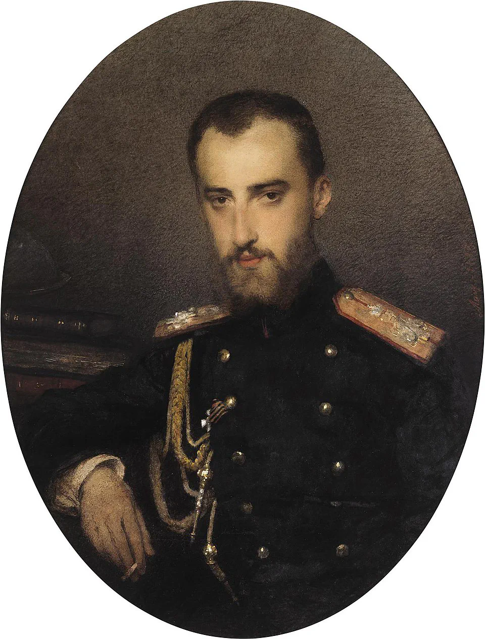 Marija Vladimirovna Etlinger (Eristova). «Ritratto del granduca Nikolaj Michajlovič». 1882.