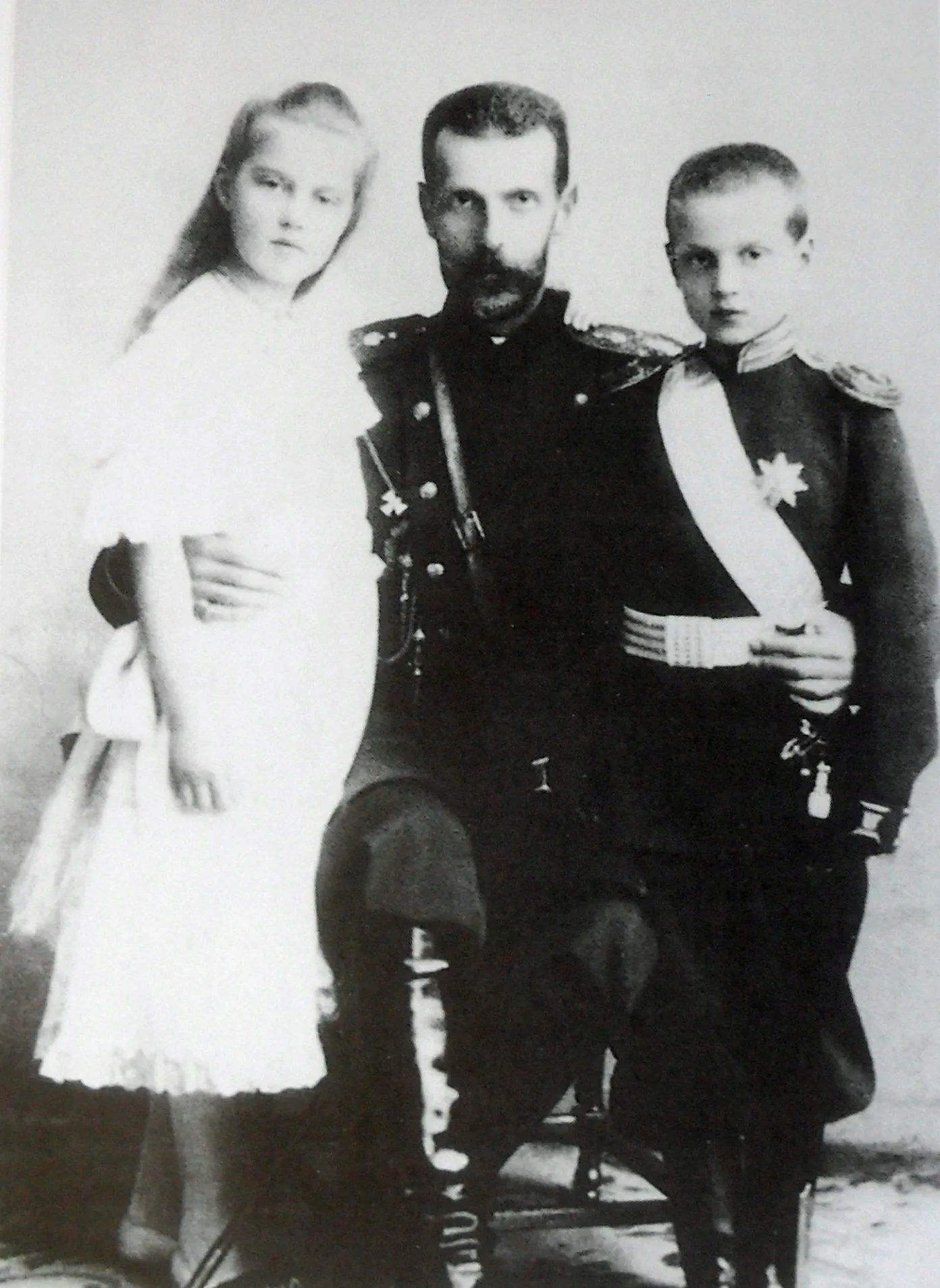 Sergej Aleksandrovič e i figli di Pavel Aleksandrovič: Marija e Dmitrij